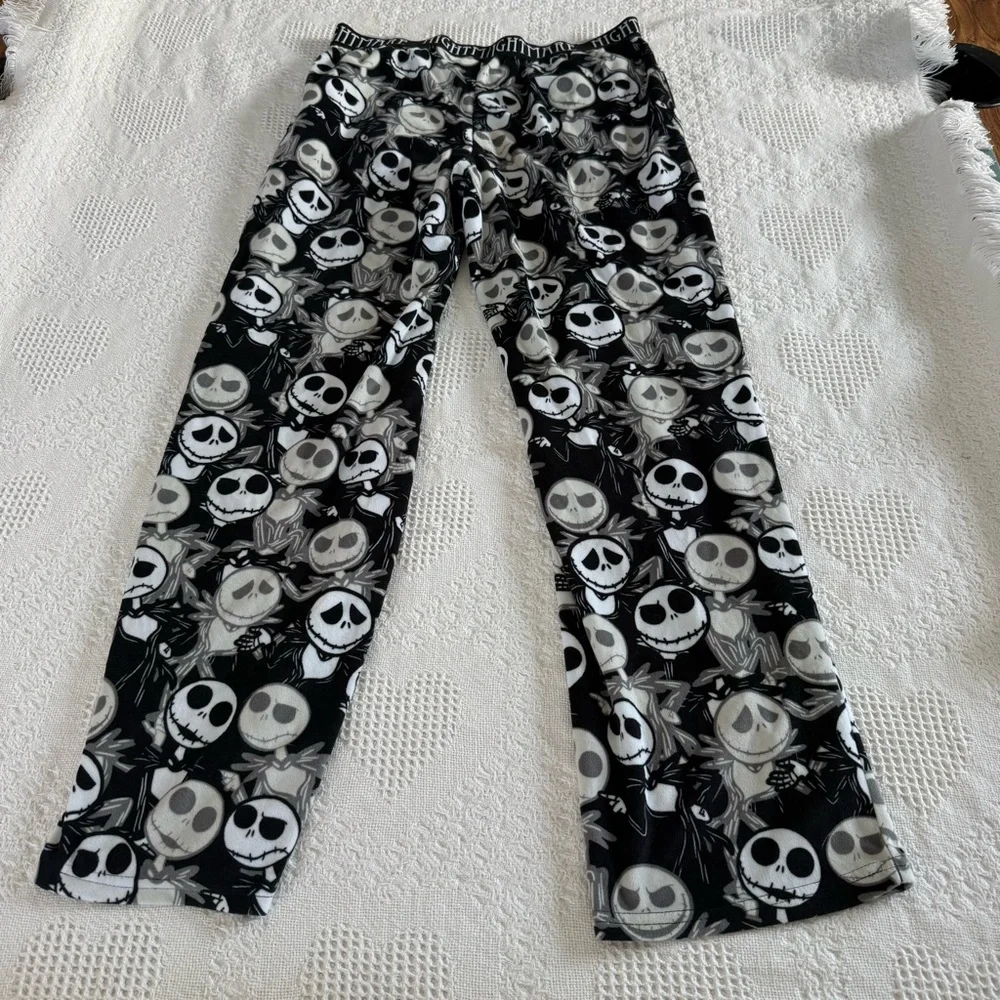 Nightmare Before Christmas Plush Pajama Pants (M) - Picture 4 of 7